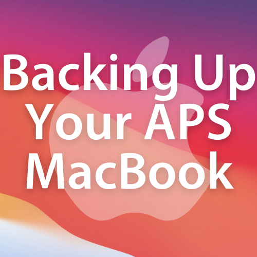 Backing Up your APS MacBook